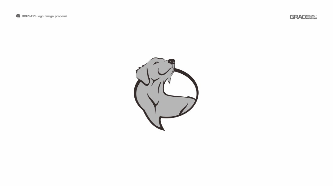 狗曰app logo设计 vi设计