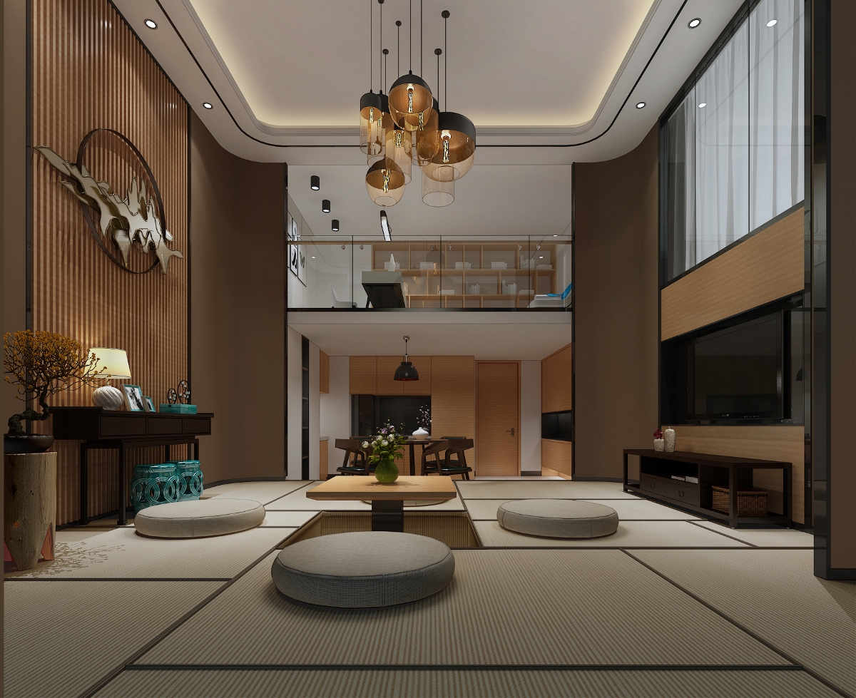 150㎡广州天河城复式公寓效果图-CND设计网,中国设计网络首选品牌