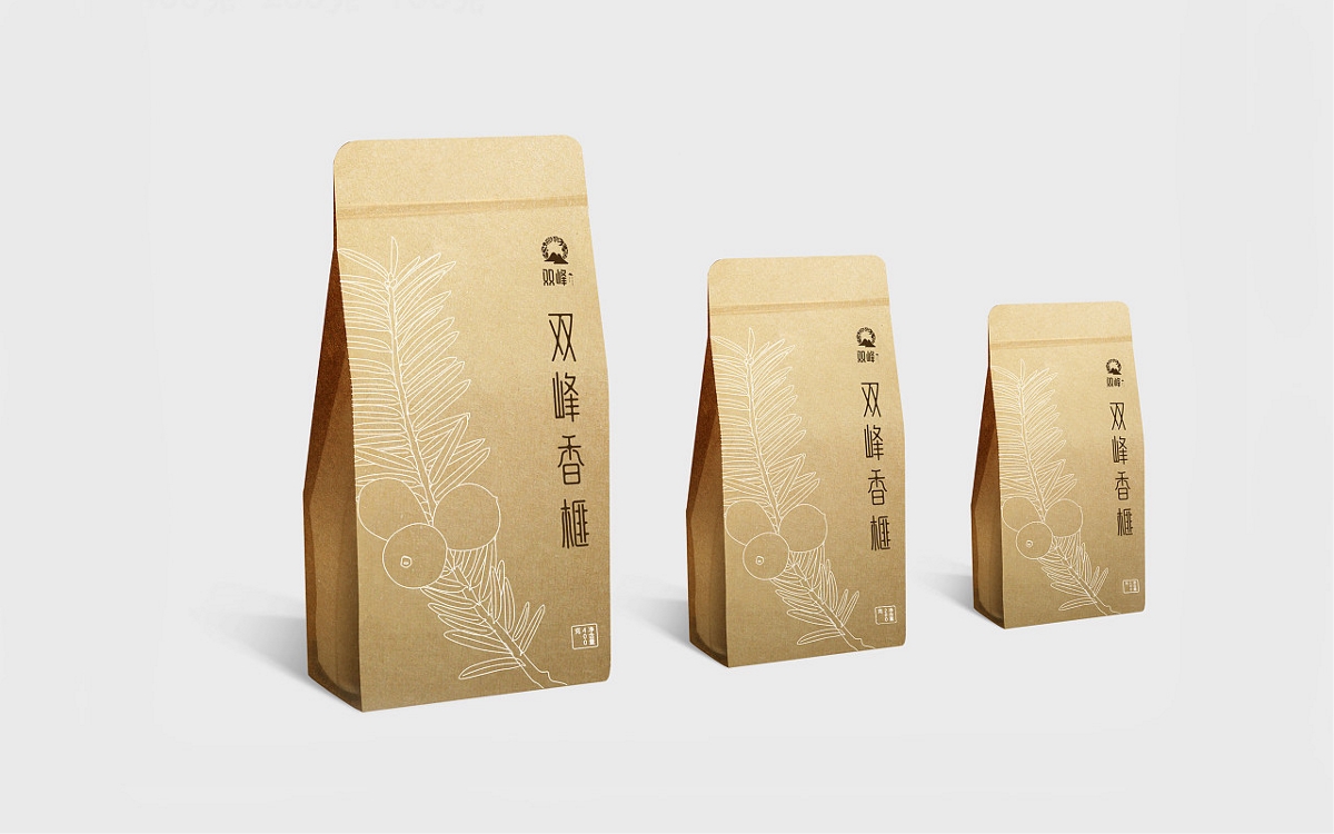 双峰香榧礼盒包装设计/农产品设计/美食特产/原生态食品 