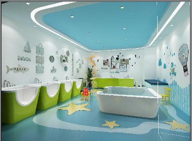 魚貝貝嬰幼兒游泳館設計-陜西嬰兒游泳館設計公司|西安|咸陽|商洛|安康|漢中|延安|渭南|銅川|榆林嬰兒游泳館設計公司