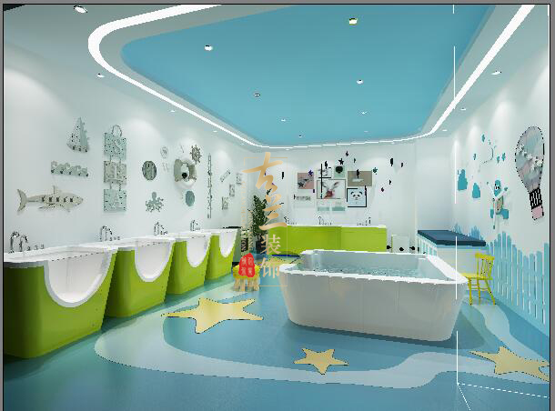 魚貝貝嬰幼兒游泳館設計-陜西嬰兒游泳館設計公司|西安|咸陽|商洛|安康|漢中|延安|渭南|銅川|榆林嬰兒游泳館設計公司