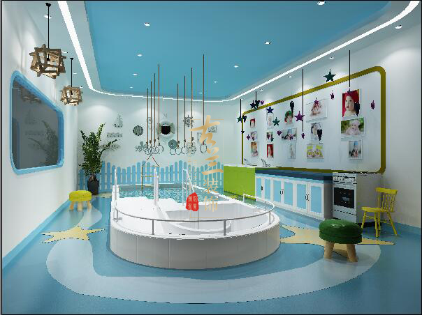 魚貝貝嬰幼兒游泳館設計-陜西嬰兒游泳館設計公司|西安|咸陽|商洛|安康|漢中|延安|渭南|銅川|榆林嬰兒游泳館設計公司