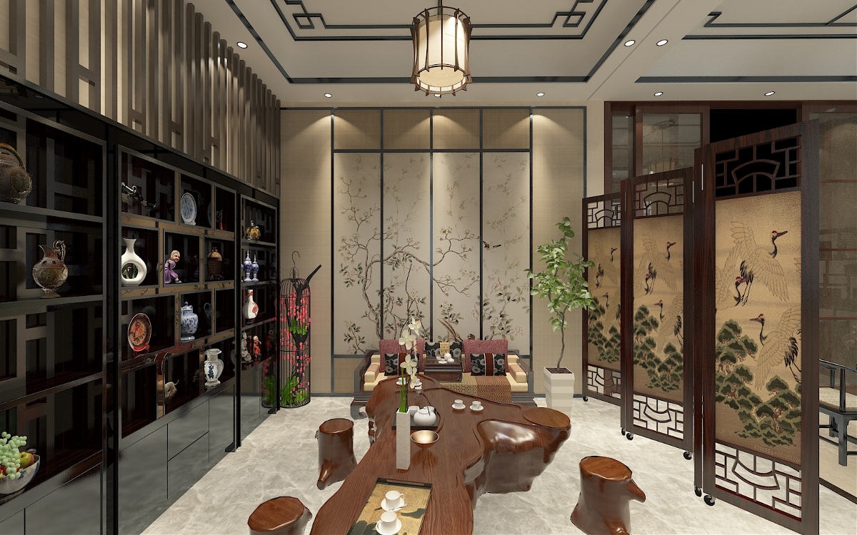 现代中式 |  茶室 书房