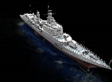 做的一个驱逐舰模型
