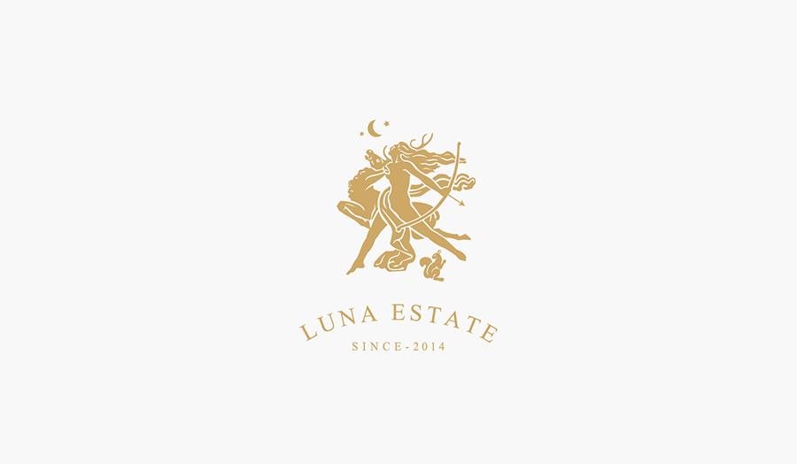 【Luna Estate】红酒庄品牌标志产品包装设计