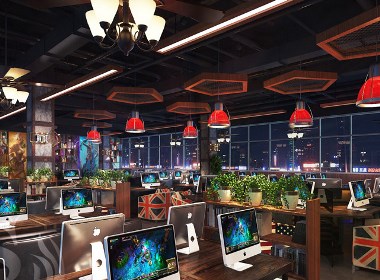 【光谷天地网咖】-南京专业网咖网吧装修设计