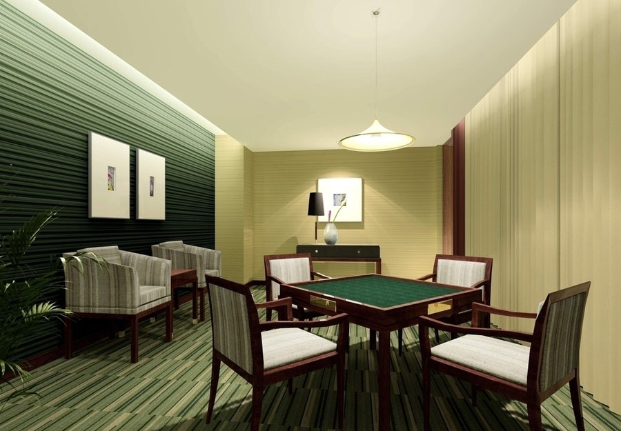 麻将室 棋牌室设计案例效果图