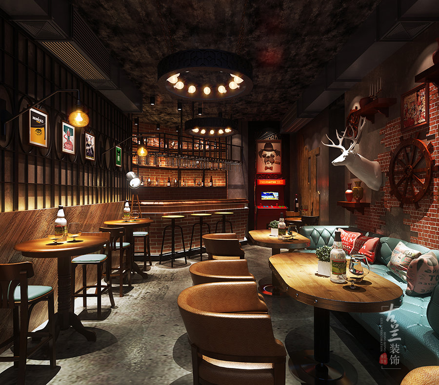 酒吧空间设计案例赏析：晚安啤酒吧|古兰作品