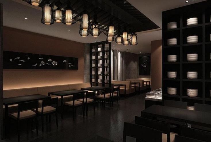 麻辣香锅店设计案例效果图