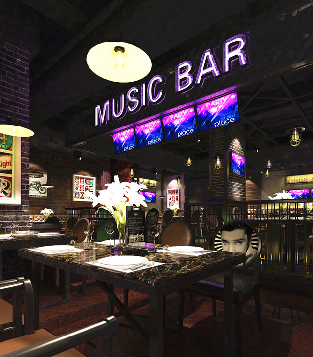 月光音乐餐厅-成都音乐餐厅设计|成都专业音乐餐厅装修公司