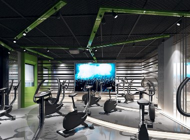 【V力健身】-南京高端健身房装修设计