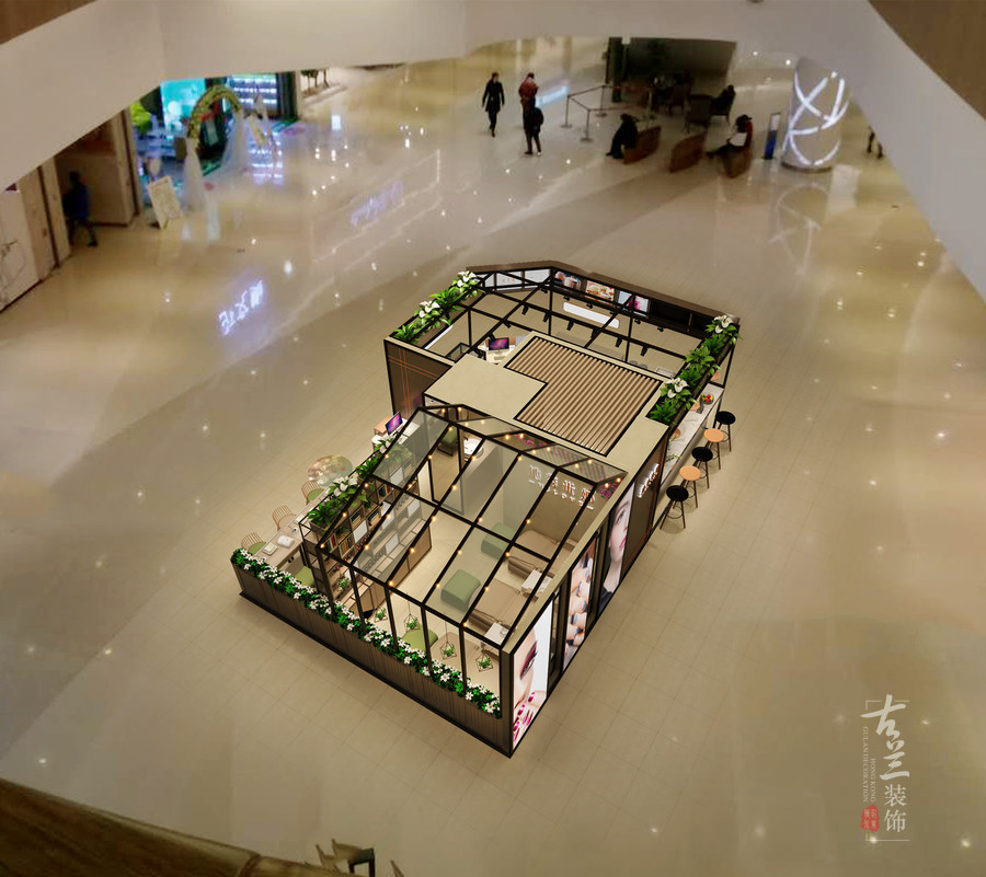 成都美甲店空間設(shè)計(jì)案例賞析：米娜美甲店|古蘭作品