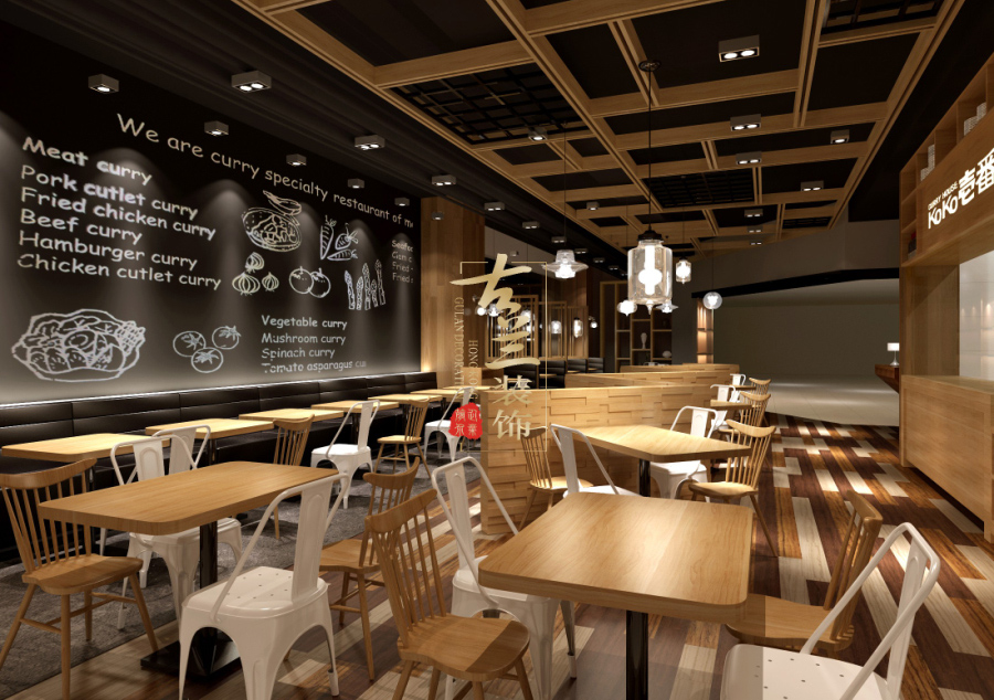 成都料理店空间设计：成都味畨屋日式料理店|古兰装饰