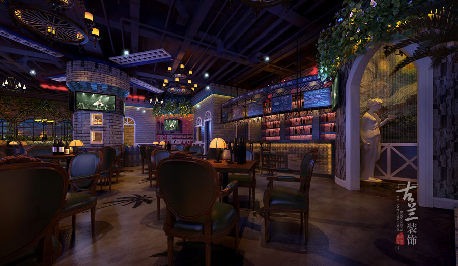 天水碧池古堡酒吧——成都古堡酒吧空间装修设计|成都酒吧空间设计公司