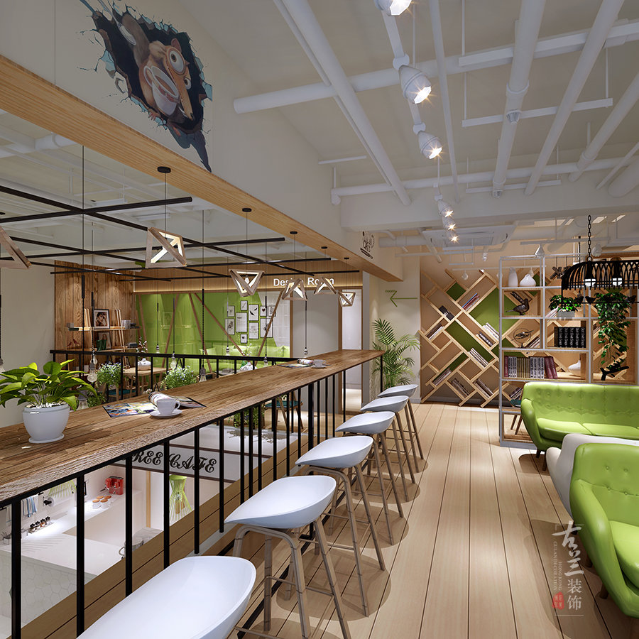 囧囧小屋咖啡厅-成都特色咖啡厅设计|小清新咖啡厅设计案例