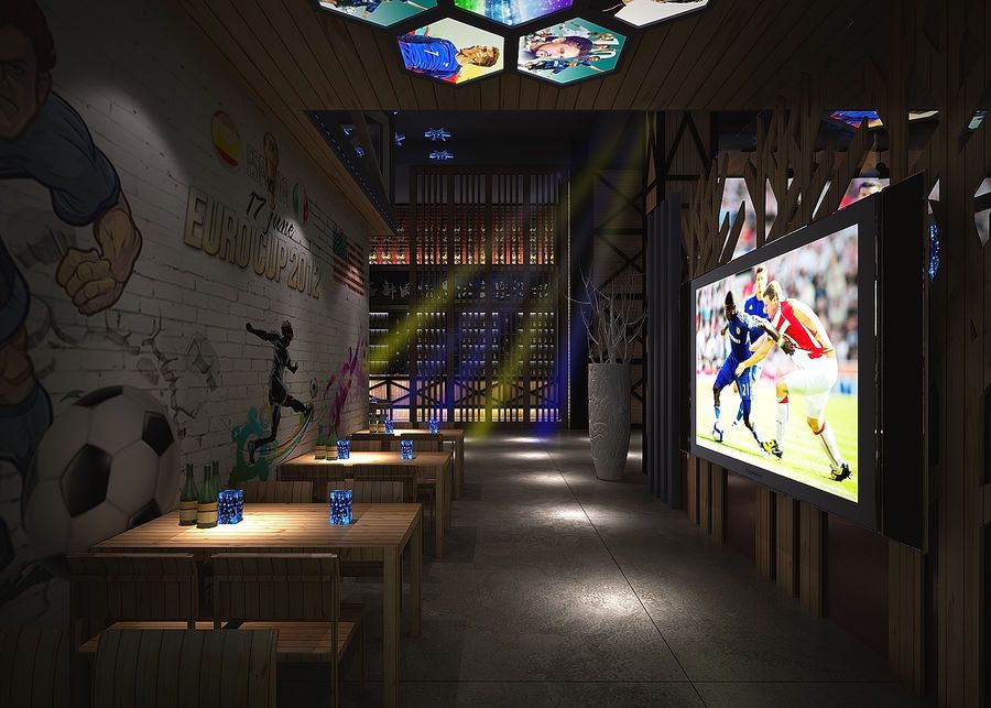 《足球主题酒吧》-世界杯主题酒吧设计施工