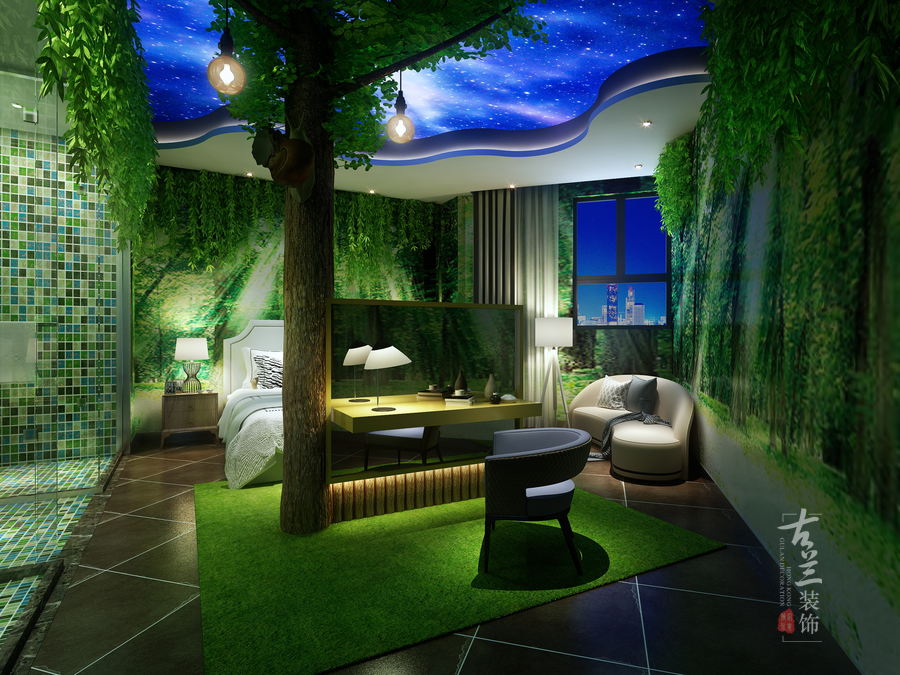 度假酒店设计的室内绿化设计的含义，成都酒店设计公司