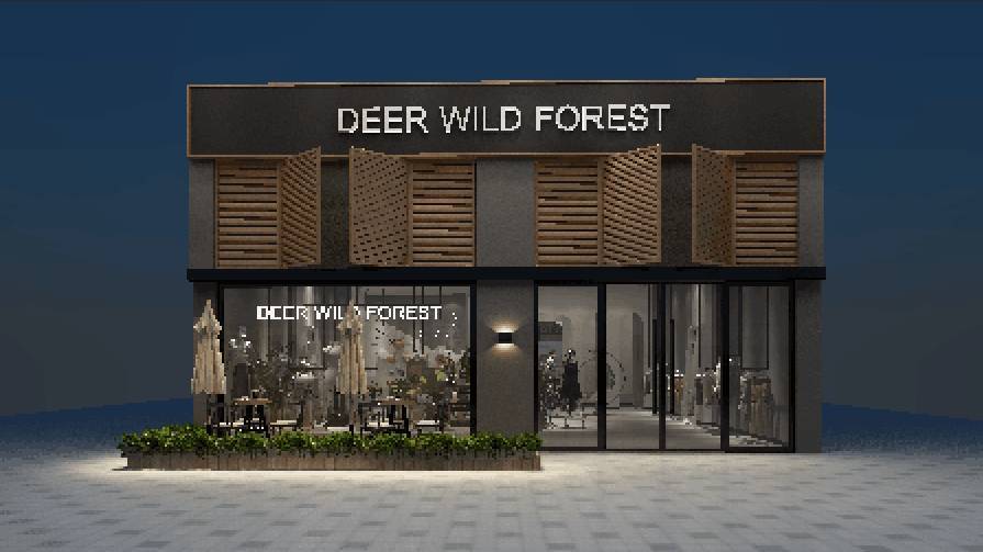 石家庄服装店设计公司|石家庄店铺设计公司——DEER WILD FOREST服装店