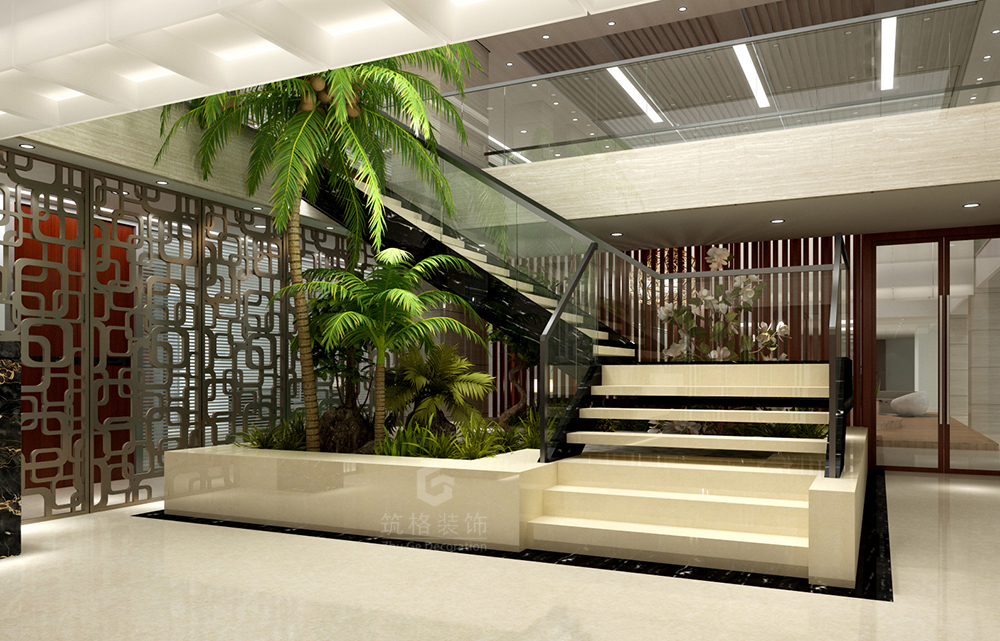 四川高端办公室装修设计效果图赏析|筑格装饰出品