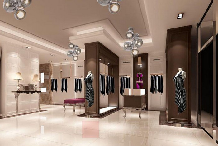 重庆女装店服装店装修设计效果图「重庆观景装饰」