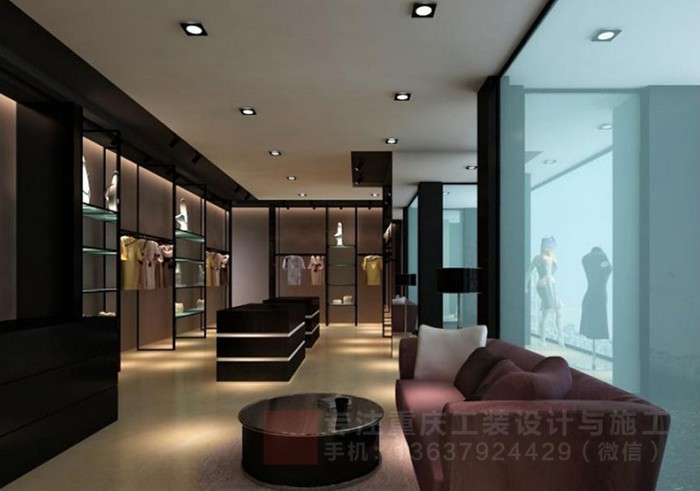 重庆女装店服装店装修设计效果图「重庆观景装饰」