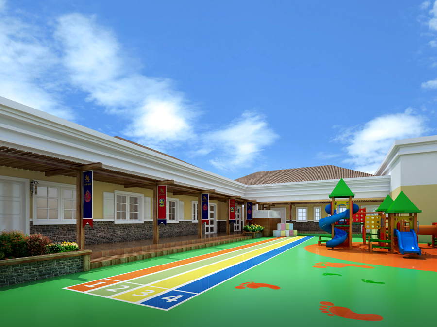 花园小镇时尚幼儿园-成都高端幼儿园设计|成都幼儿园装修公司