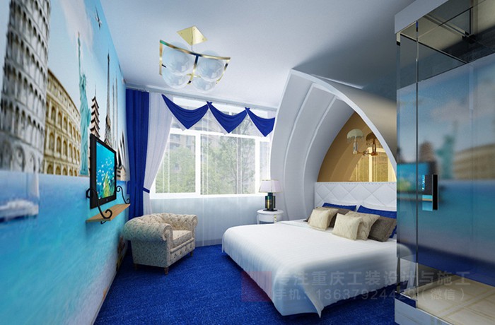 重庆主题酒店装修设计效果图片「重庆观景装饰」