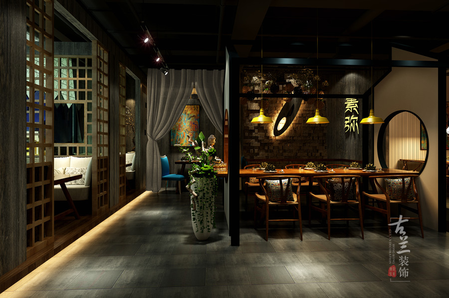 素食主题餐厅设计-成都主题餐厅空间专业设计专业装修