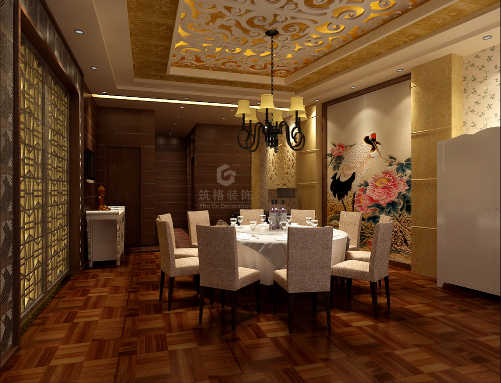 丰禾银座酒楼2丨成都专业餐厅设计丨餐厅装修丨筑格装饰