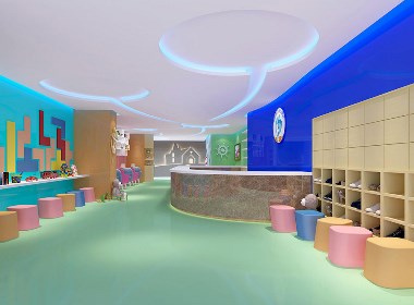 成都婴儿亲子游泳馆装修设计|儿童游泳馆设计案例《海洋儿童游泳馆》