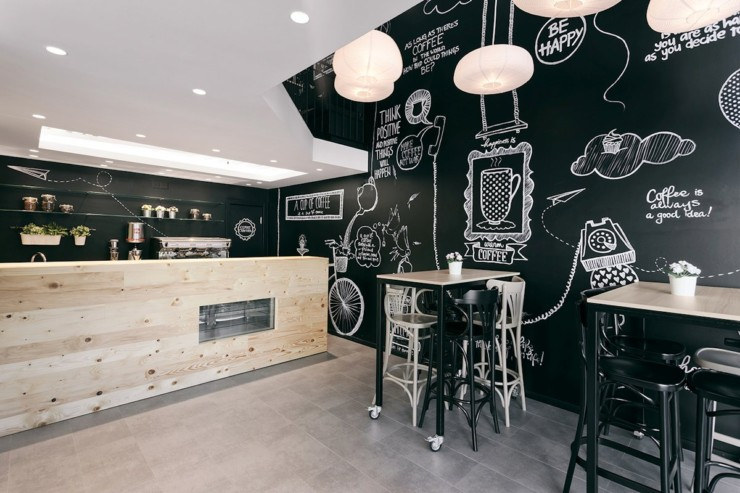 极简风黑白配咖啡馆_石家庄咖啡厅设计,石家庄咖啡厅装修设计公司
