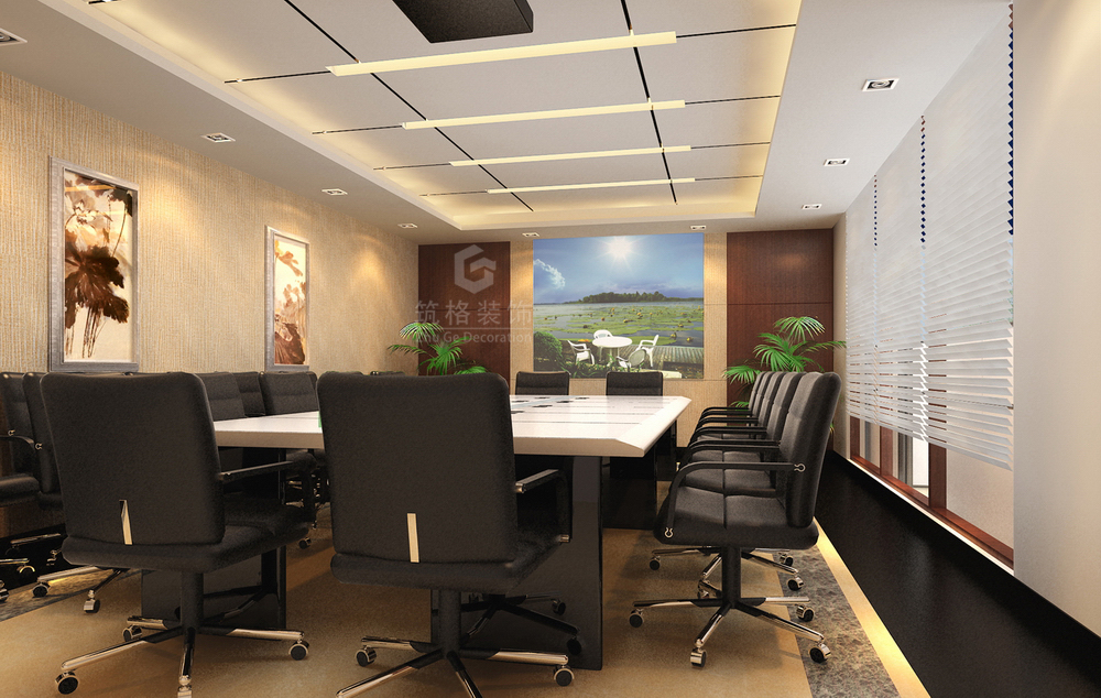 成都硅谷天堂投资办公室装修室内空间设计效果图案例-成都办公室装修