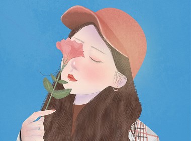 日常插画蓝天白云