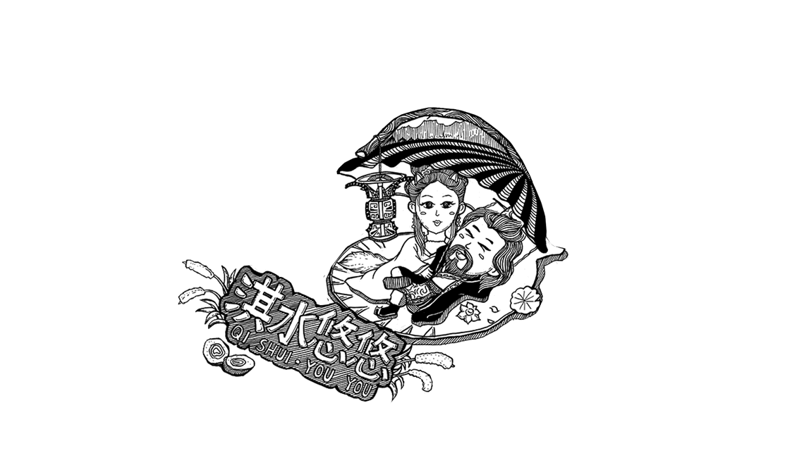 鹤壁旅游形象插画设计
