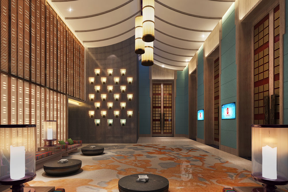 红专星级酒店设计新作：康定锅庄温泉星级酒店