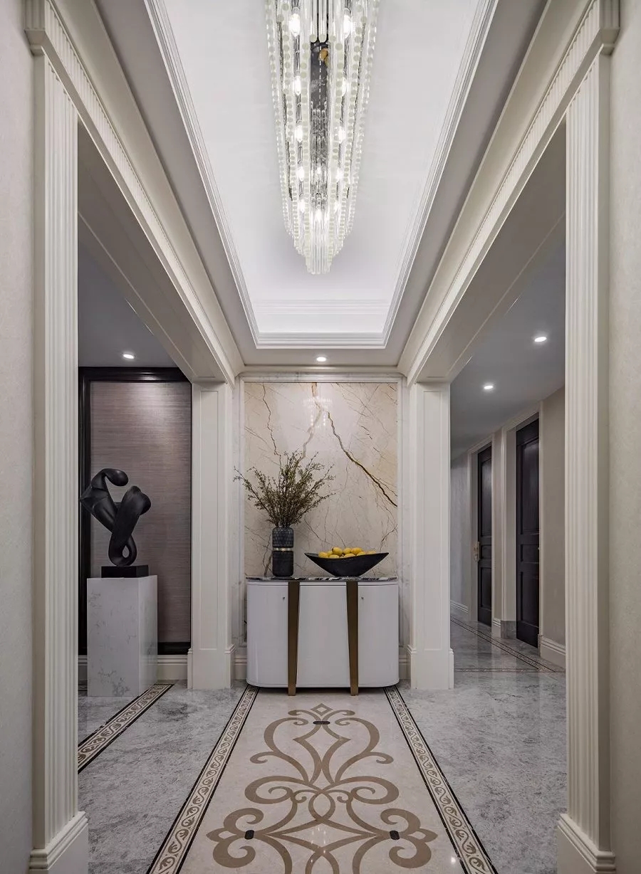 郑州亚星观邸210平四居室新古典风格装修案例欣赏