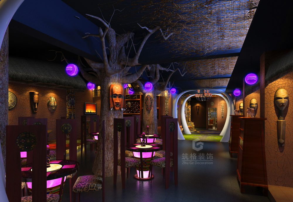 紫色大地酒吧丨贵阳电子音乐酒吧装修设计
