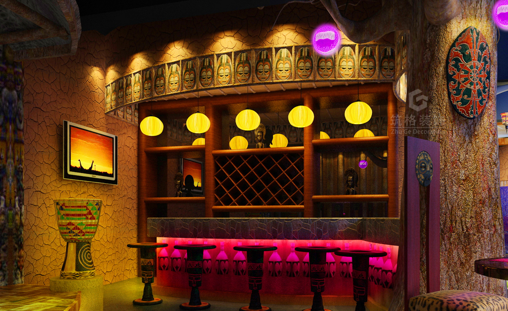 紫色大地酒吧丨贵阳电子音乐酒吧装修设计