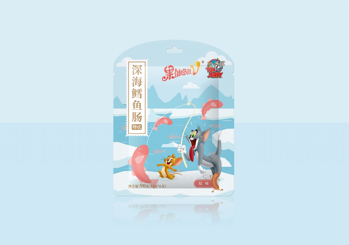 果仙多维鱼肠食品包装设计