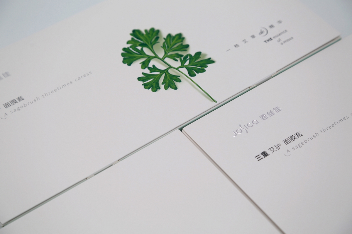 君丝佳-三重艾艾护面膜套装包装设计