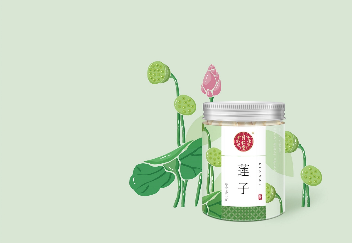 同仁堂花茶包装：品一杯花茶 观云卷云舒