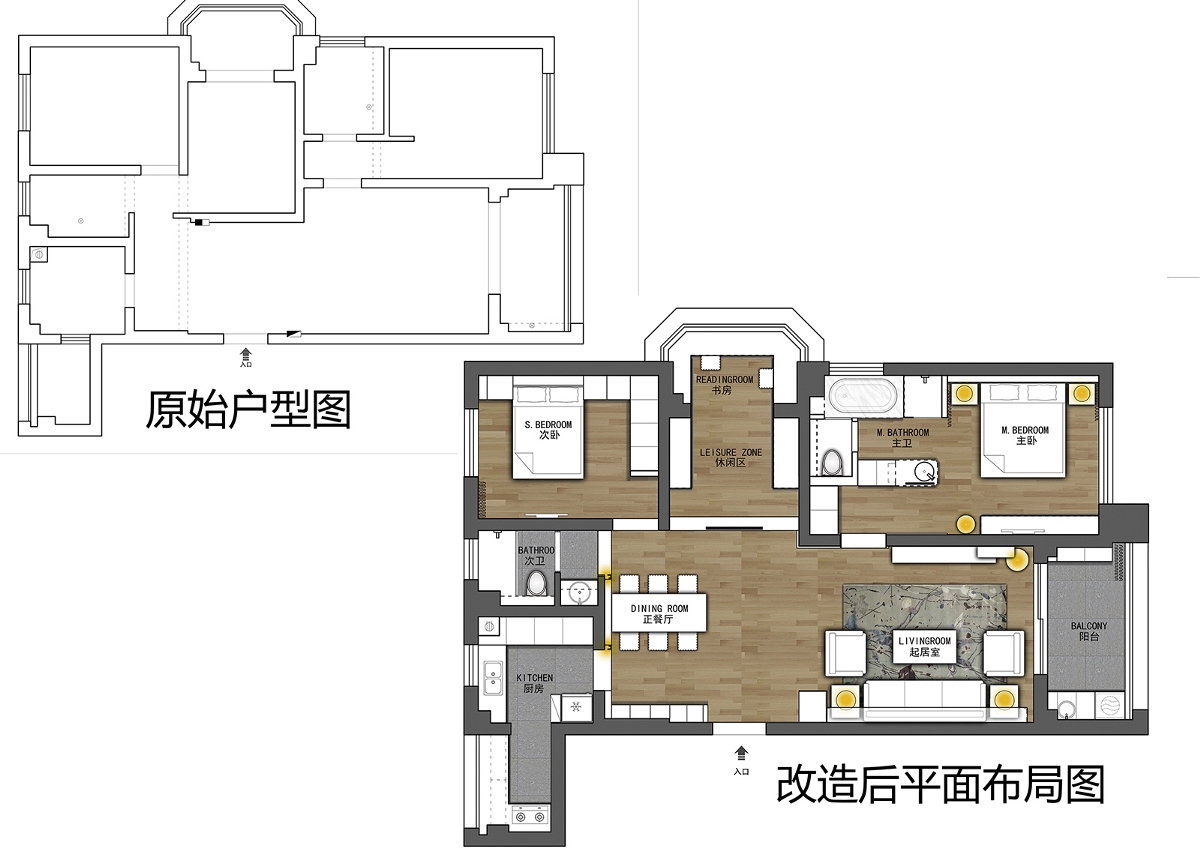 尚汇豪庭 时尚酷劲之家主卧开启开放式酒店公寓模式