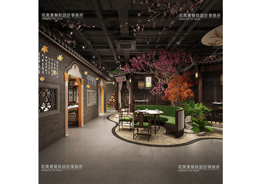 深圳蘩楼餐厅 | 花万里餐厅设计