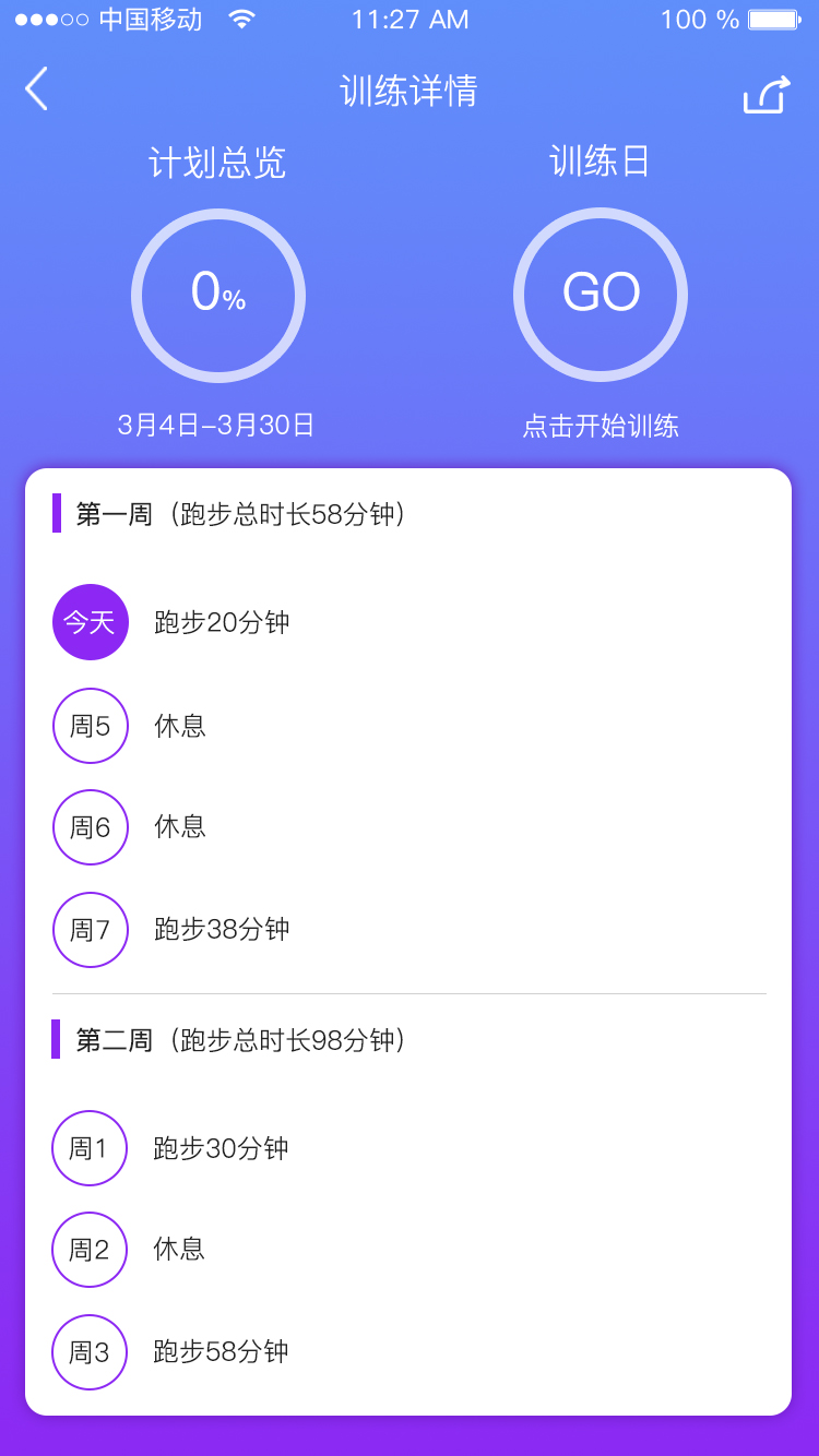 【約跑】跑步APP界面設計