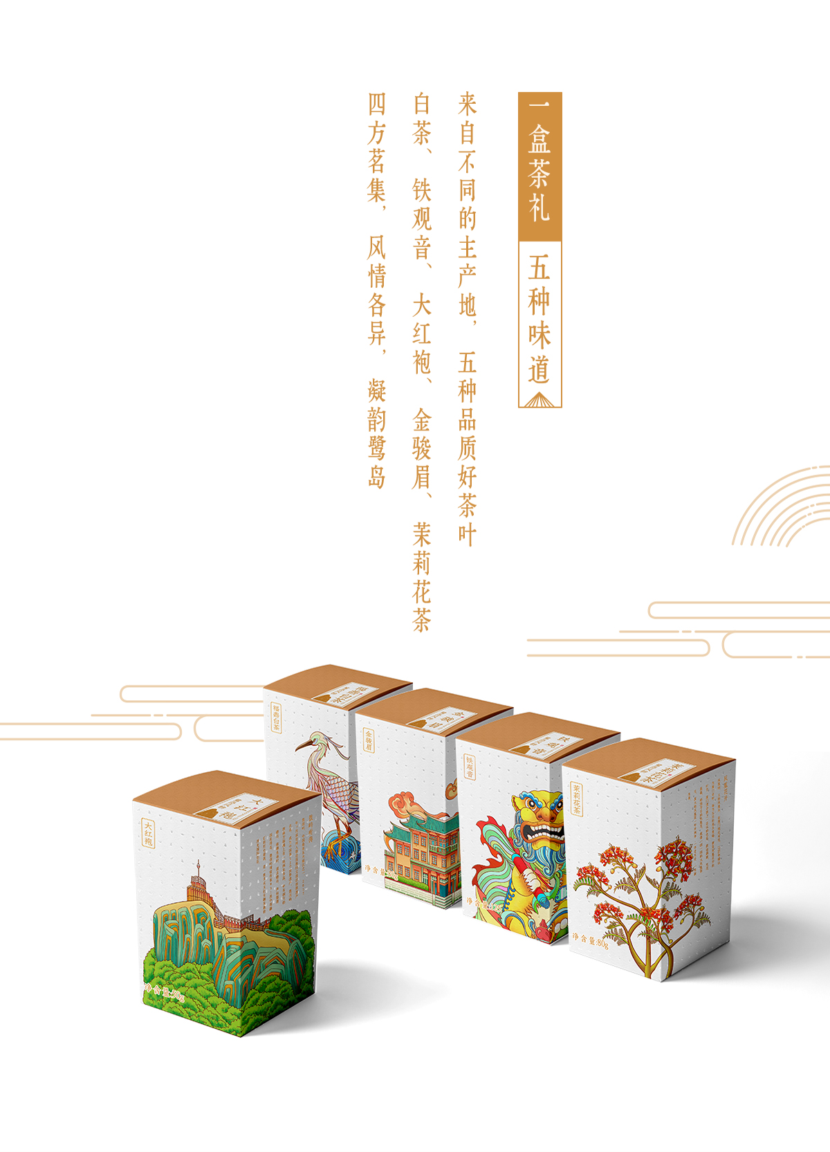 甲鼎品牌案例：廈門城市印記，佰翔茶葉包裝創(chuàng)意設計欣賞