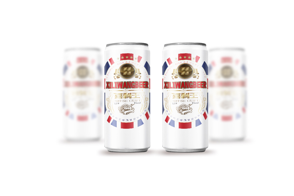 英伦风啤酒的系列包装——瓶装设计与罐装设计