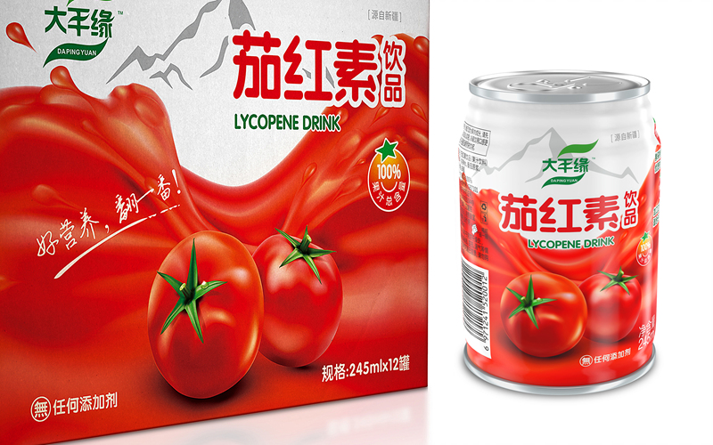 番茄汁饮料包装设计