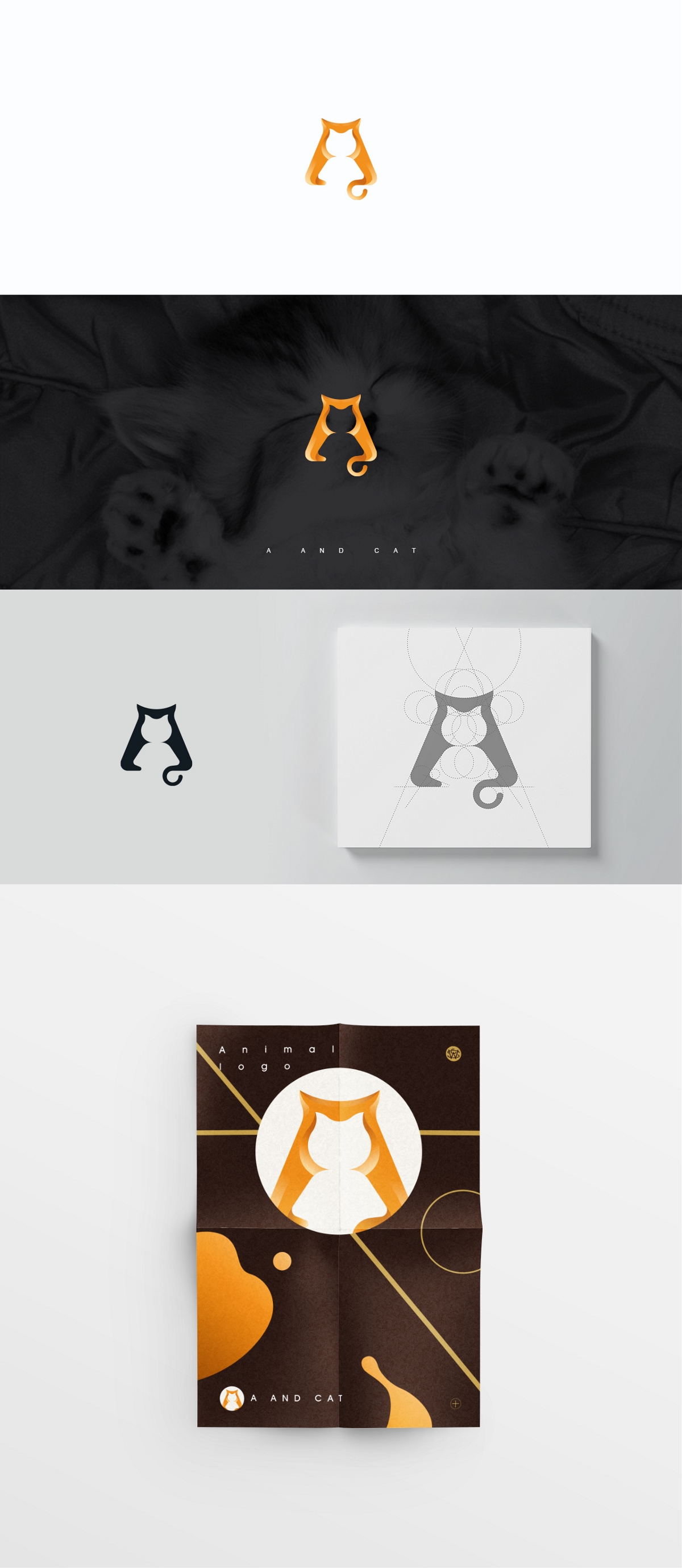 一组A字母动物logo创意练习