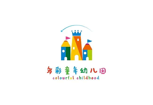 教育行业 | 涵象设计：多彩童年幼儿园Logo&Vi品牌设计