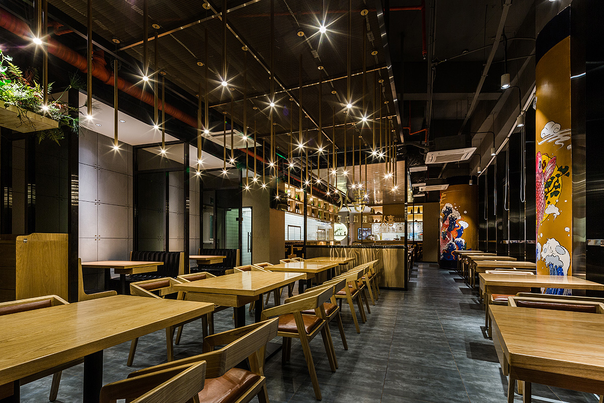 餐饮空间设计，北喜日料店全新升级设计